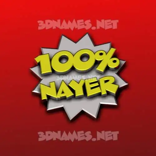 nayer in 100 Percent style - 3D name wallpaper nayer in 100 Percent style - 3D name wallpaper