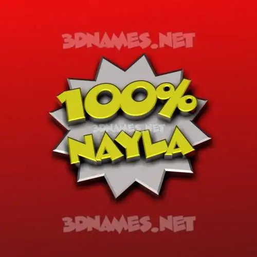 nayla in 100 Percent style - 3D name wallpaper nayla in 100 Percent style - 3D name wallpaper