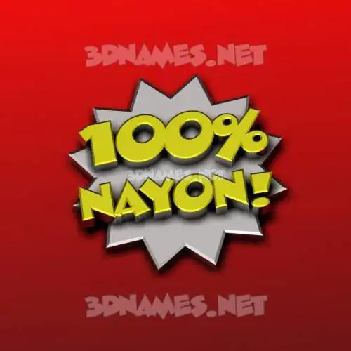 nayon in 100 Percent style - 3D name wallpaper nayon in 100 Percent style - 3D name wallpaper