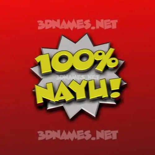 nayu in 100 Percent style - 3D name wallpaper nayu in 100 Percent style - 3D name wallpaper