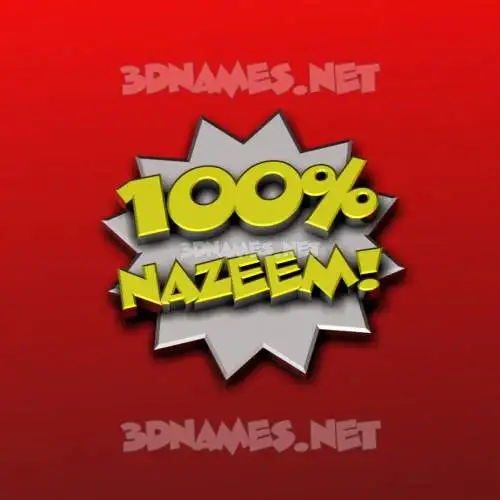 nazeem in 100 Percent style - 3D name wallpaper nazeem in 100 Percent style - 3D name wallpaper