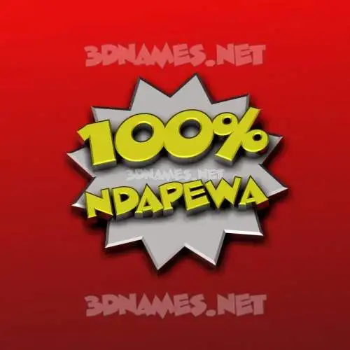 ndapewa in 100 Percent style - 3D name wallpaper ndapewa in 100 Percent style - 3D name wallpaper