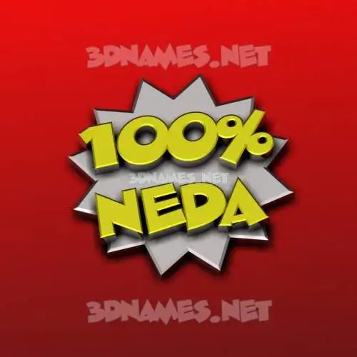 neda in 100 Percent style - 3D name wallpaper neda in 100 Percent style - 3D name wallpaper