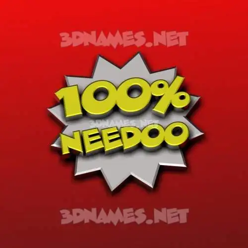 needoo in 100 Percent style - 3D name wallpaper needoo in 100 Percent style - 3D name wallpaper