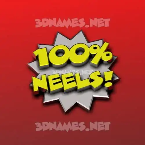 neels in 100 Percent style - 3D name wallpaper neels in 100 Percent style - 3D name wallpaper