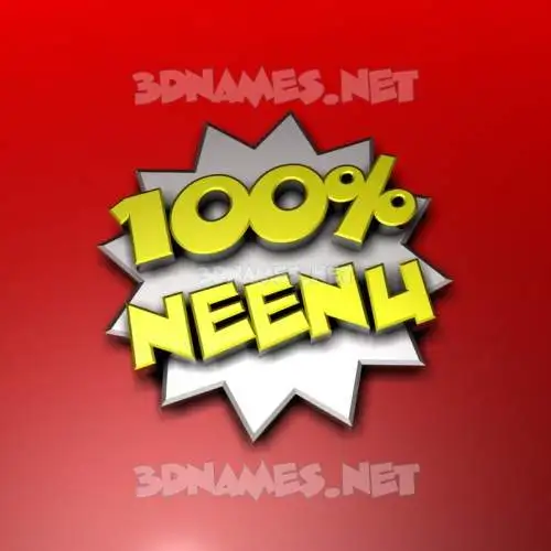 neenu in 100 Percent style - 3D name wallpaper neenu in 100 Percent style - 3D name wallpaper