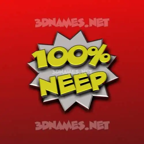 neep in 100 Percent style - 3D name wallpaper neep in 100 Percent style - 3D name wallpaper