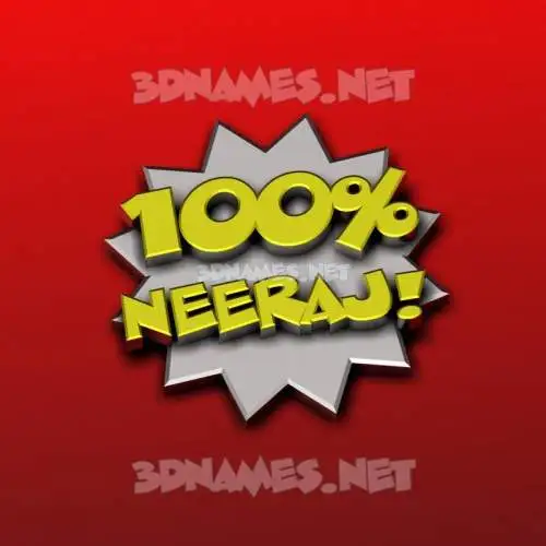 neeraj in 100 Percent style - 3D name wallpaper neeraj in 100 Percent style - 3D name wallpaper