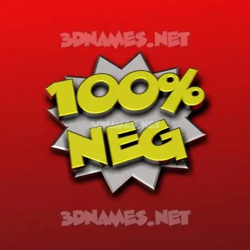 neg in 100 Percent style - 3D name wallpaper neg in 100 Percent style - 3D name wallpaper