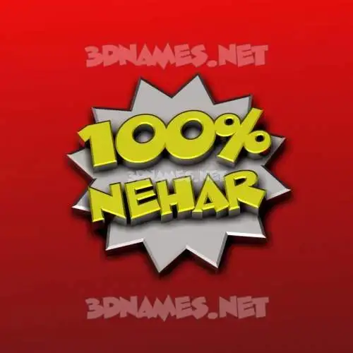 nehar in 100 Percent style - 3D name wallpaper nehar in 100 Percent style - 3D name wallpaper