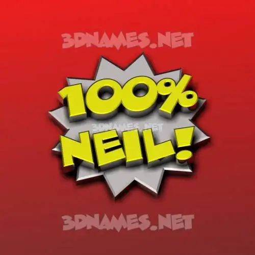 neil in 100 Percent style - 3D name wallpaper neil in 100 Percent style - 3D name wallpaper