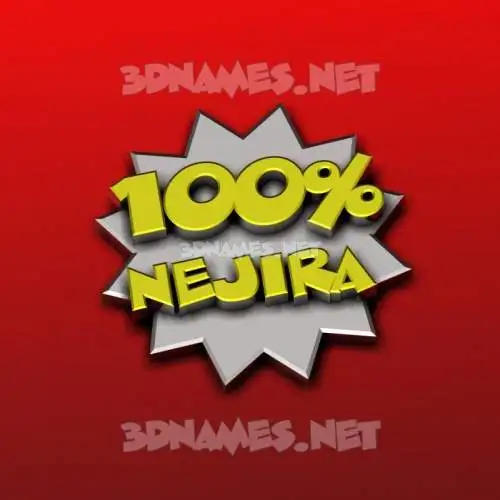 nejira in 100 Percent style - 3D name wallpaper nejira in 100 Percent style - 3D name wallpaper