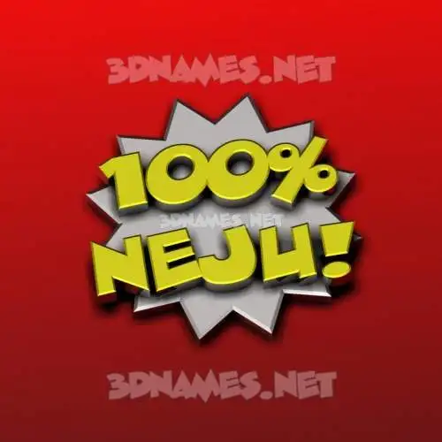 neju in 100 Percent style - 3D name wallpaper neju in 100 Percent style - 3D name wallpaper
