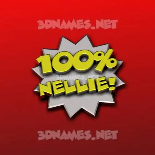 nellie in 100 Percent style - 3D name wallpaper nellie in 100 Percent style - 3D name wallpaper