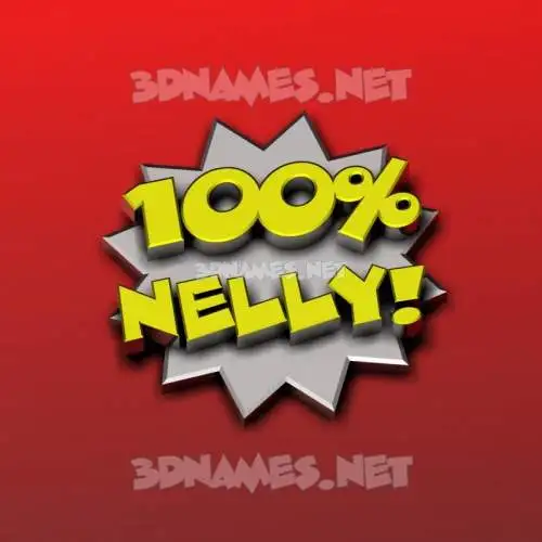 nelly in 100 Percent style - 3D name wallpaper nelly in 100 Percent style - 3D name wallpaper