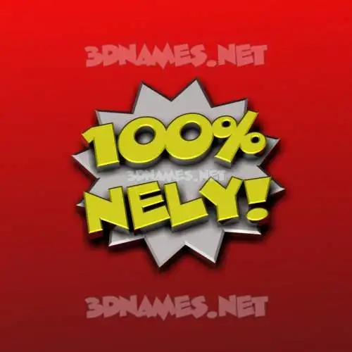 nely in 100 Percent style - 3D name wallpaper nely in 100 Percent style - 3D name wallpaper