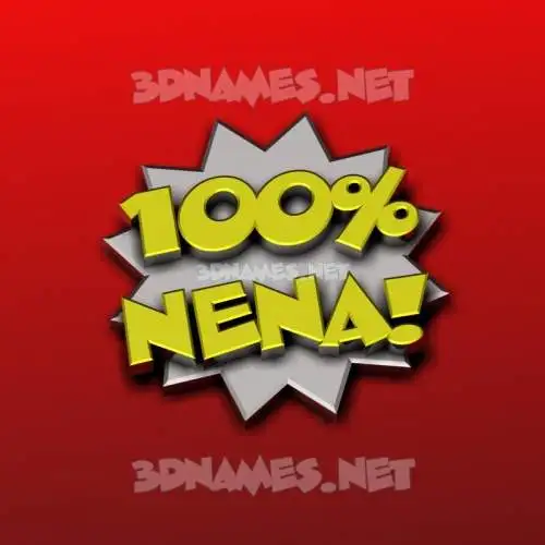 nena in 100 Percent style - 3D name wallpaper nena in 100 Percent style - 3D name wallpaper