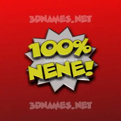 nene in 100 Percent style - 3D name wallpaper nene in 100 Percent style - 3D name wallpaper