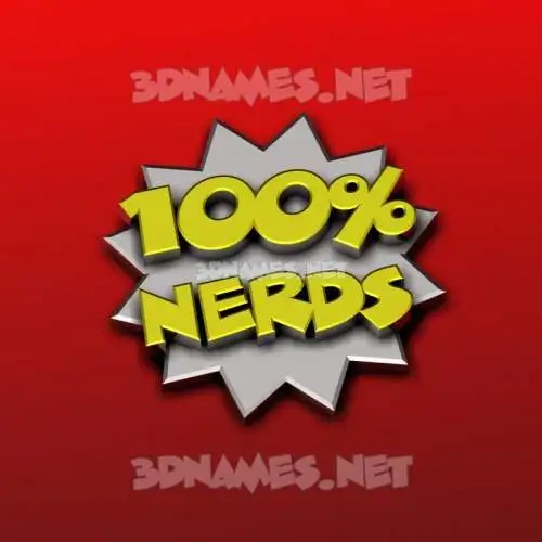 nerds in 100 Percent style - 3D name wallpaper nerds in 100 Percent style - 3D name wallpaper