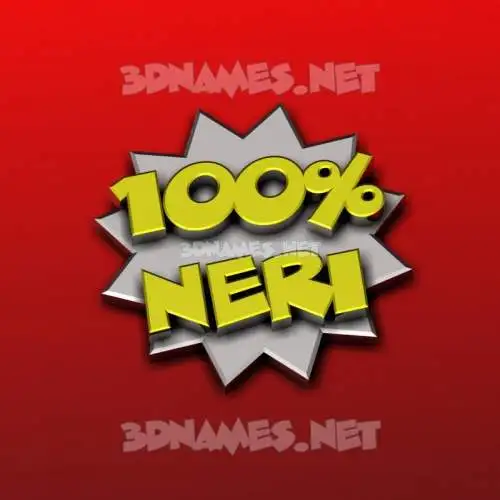 neri in 100 Percent style - 3D name wallpaper neri in 100 Percent style - 3D name wallpaper