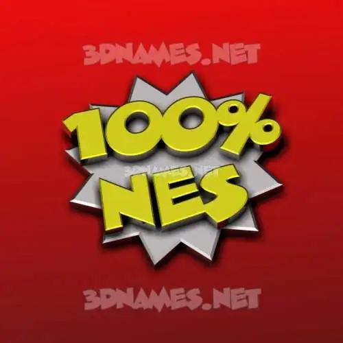 nes in 100 Percent style - 3D name wallpaper nes in 100 Percent style - 3D name wallpaper