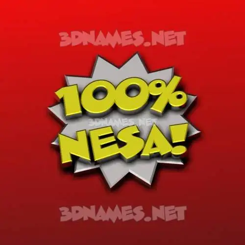 nesa in 100 Percent style - 3D name wallpaper nesa in 100 Percent style - 3D name wallpaper