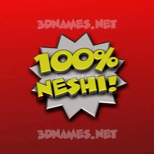 neshi in 100 Percent style - 3D name wallpaper neshi in 100 Percent style - 3D name wallpaper