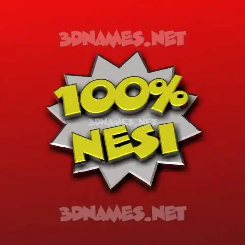 nesi in 100 Percent style - 3D name wallpaper nesi in 100 Percent style - 3D name wallpaper