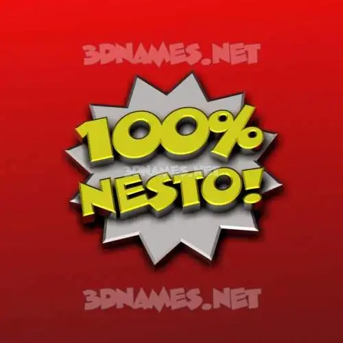 nesto in 100 Percent style - 3D name wallpaper nesto in 100 Percent style - 3D name wallpaper