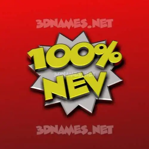nev in 100 Percent style - 3D name wallpaper