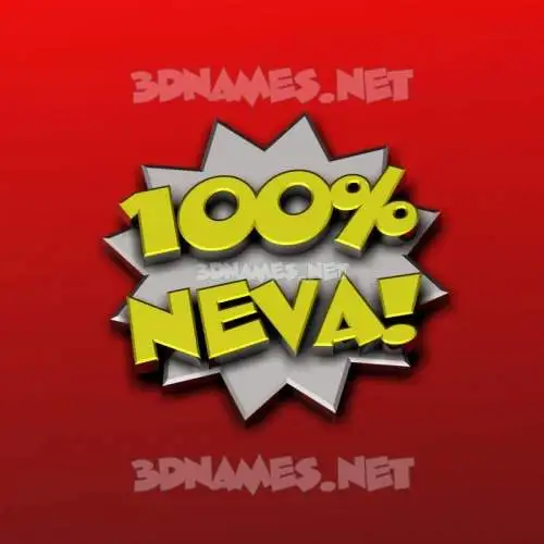 neva in 100 Percent style - 3D name wallpaper neva in 100 Percent style - 3D name wallpaper
