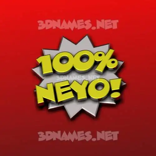 neyo in 100 Percent style - 3D name wallpaper neyo in 100 Percent style - 3D name wallpaper