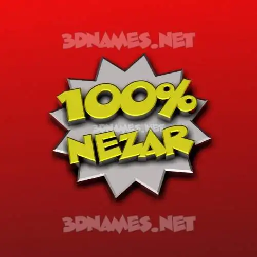 nezar in 100 Percent style - 3D name wallpaper nezar in 100 Percent style - 3D name wallpaper