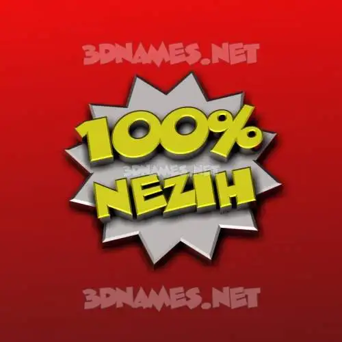 nezih in 100 Percent style - 3D name wallpaper nezih in 100 Percent style - 3D name wallpaper