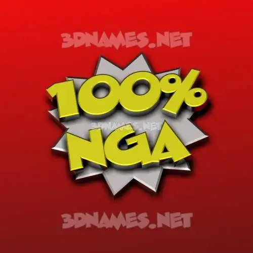 nga in 100 Percent style - 3D name wallpaper nga in 100 Percent style - 3D name wallpaper