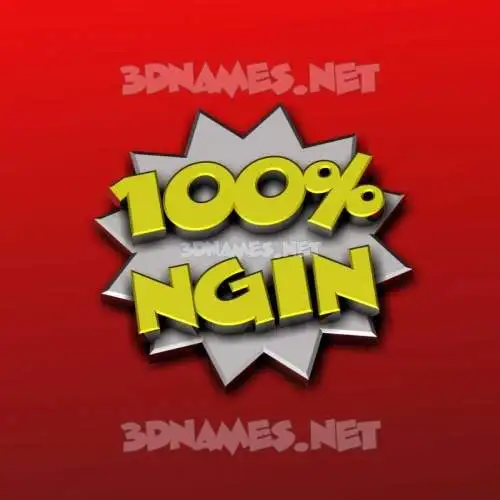 ngin in 100 Percent style - 3D name wallpaper ngin in 100 Percent style - 3D name wallpaper