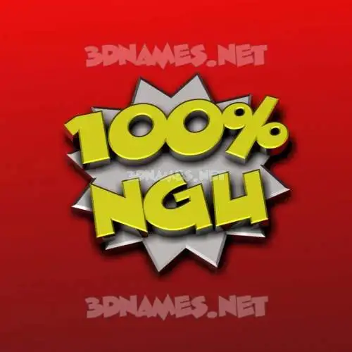 ngu in 100 Percent style - 3D name wallpaper ngu in 100 Percent style - 3D name wallpaper