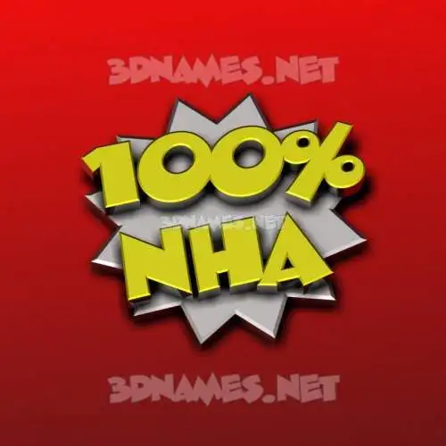nha in 100 Percent style - 3D name wallpaper nha in 100 Percent style - 3D name wallpaper