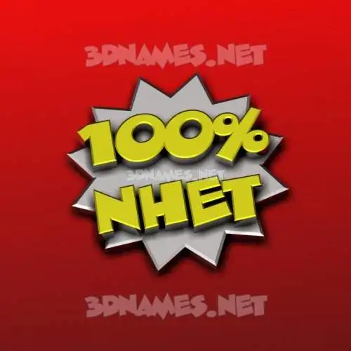 nhet in 100 Percent style - 3D name wallpaper nhet in 100 Percent style - 3D name wallpaper