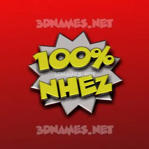 nhez in 100 Percent style - 3D name wallpaper nhez in 100 Percent style - 3D name wallpaper