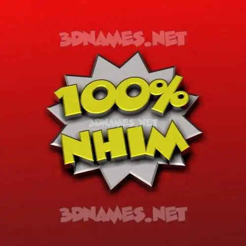 nhim in 100 Percent style - 3D name wallpaper nhim in 100 Percent style - 3D name wallpaper