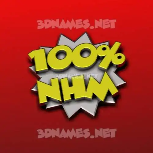 nhm in 100 Percent style - 3D name wallpaper nhm in 100 Percent style - 3D name wallpaper