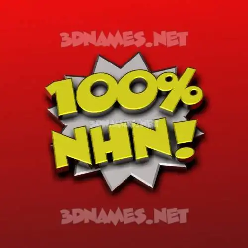 nhn in 100 Percent style - 3D name wallpaper nhn in 100 Percent style - 3D name wallpaper