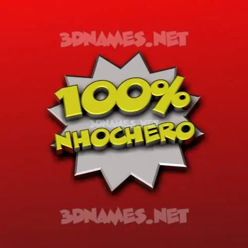 nhochero in 100 Percent style - 3D name wallpaper nhochero in 100 Percent style - 3D name wallpaper
