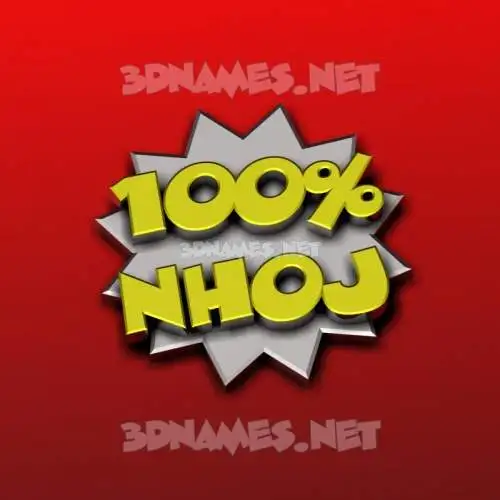 nhoj in 100 Percent style - 3D name wallpaper nhoj in 100 Percent style - 3D name wallpaper