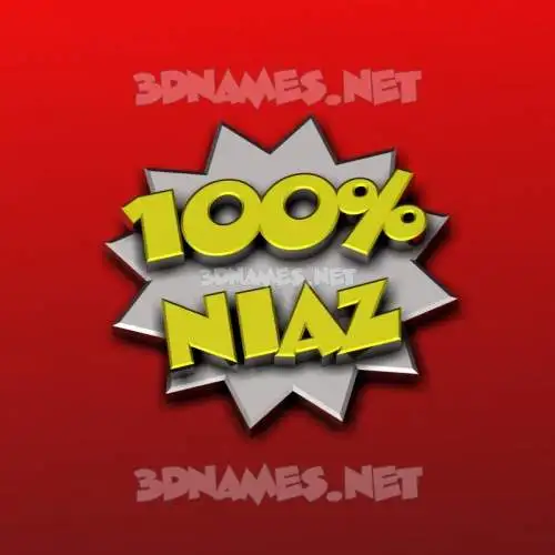 niaz in 100 Percent style - 3D name wallpaper niaz in 100 Percent style - 3D name wallpaper