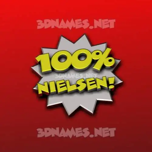 nielsen in 100 Percent style - 3D name wallpaper