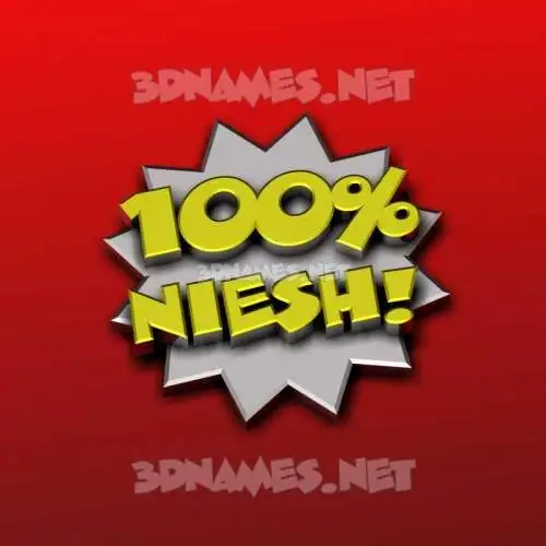 niesh in 100 Percent style - 3D name wallpaper niesh in 100 Percent style - 3D name wallpaper