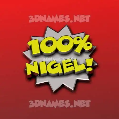 nigel in 100 Percent style - 3D name wallpaper nigel in 100 Percent style - 3D name wallpaper
