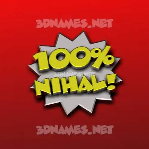 nihal in 100 Percent style - 3D name wallpaper nihal in 100 Percent style - 3D name wallpaper